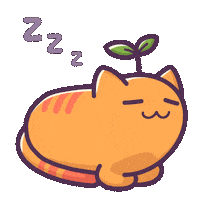 Sleepy Cat Sticker by Castaways