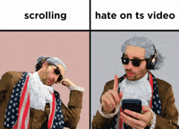 Haters Scrolling GIF