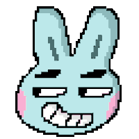 Pixel Art Laughing Sticker