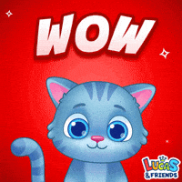 Happy Cat GIF by Lucas and Friends by RV AppStudios