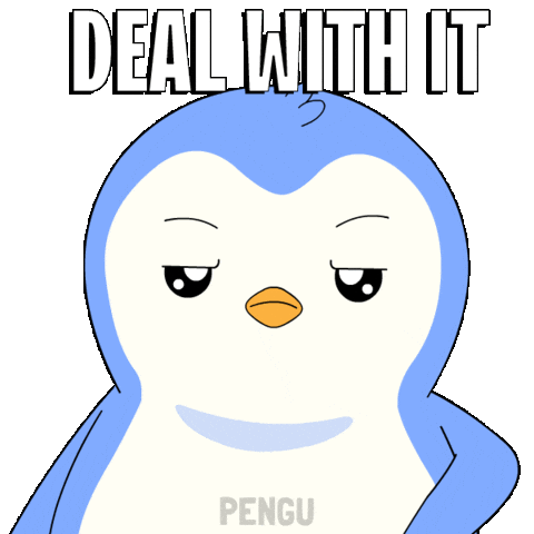 Fight Yolo Sticker by Pudgy Penguins