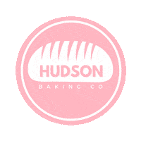 Christmas Cottage Pink Sticker by Hudson Baking Co