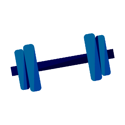 sandrogomesdesign fitness blue workout gym Sticker