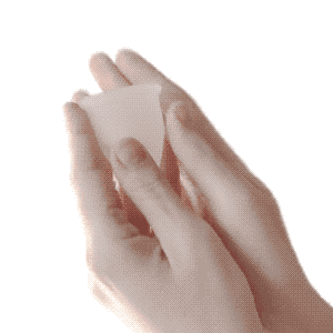 Somossatya clean mujer period menstrual cup GIF