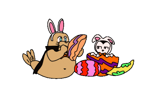 Easter Sticker by Vampire Penguin