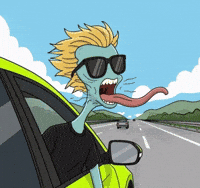 Hungry Road Trip GIF by Lonely Aliens