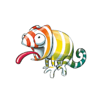 Rainbow Colors Sticker by TeeFee