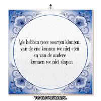 Stress Werk Sticker by Tegelspreuken.nl