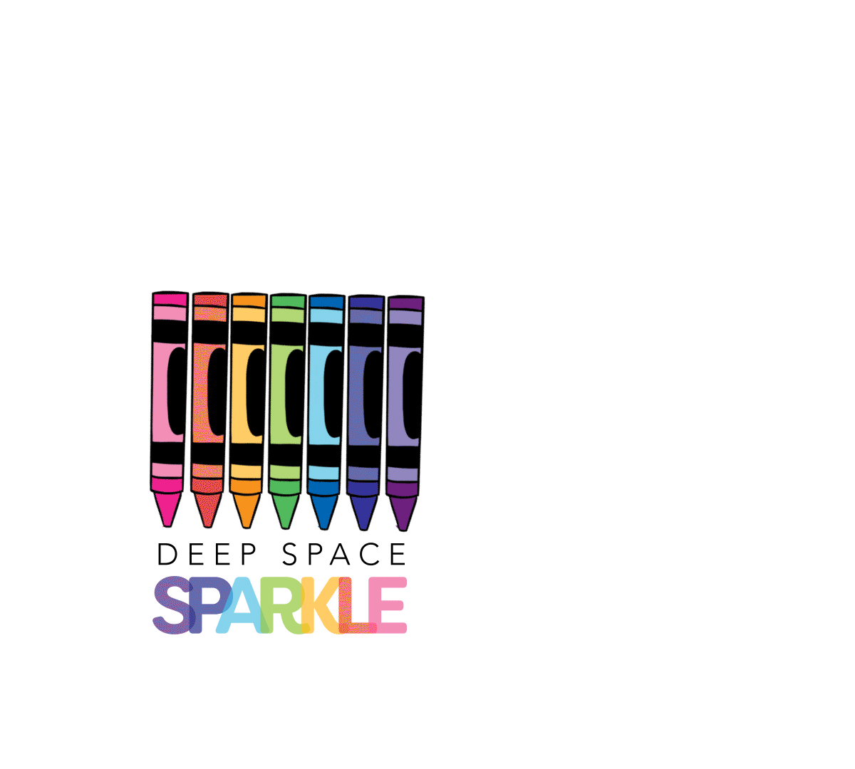 DeepSpaceSparkle giphyupload rainbow crayons deep space sparkle Sticker