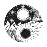 thesoulcreative nature sun peace tattoo Sticker