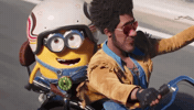 Biker Minion GIF