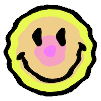 Happy Face Sticker by Maju  Castillo
