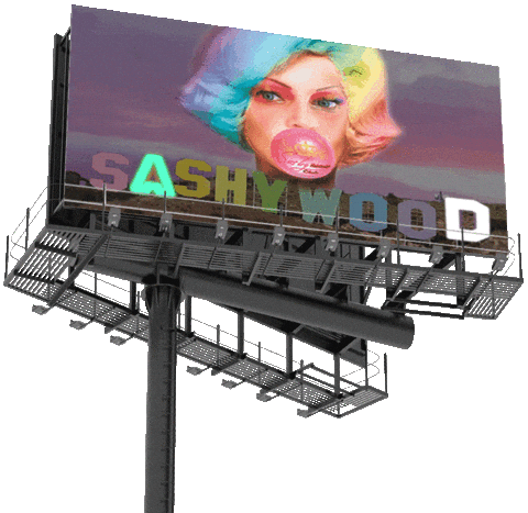 Sign Billboard Sticker by Sashy Hairdesign Club