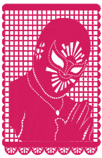 Lucha Libre Dia De Muertos Sticker by CMLL