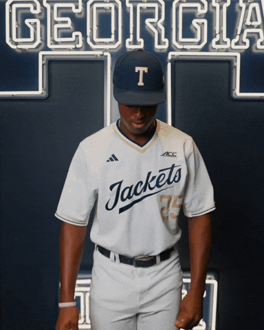 Georgia Tech Baseball GIF by Georgia Tech Yellow Jackets