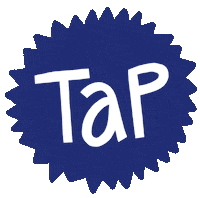 hillustrations here tap tap here badge Sticker