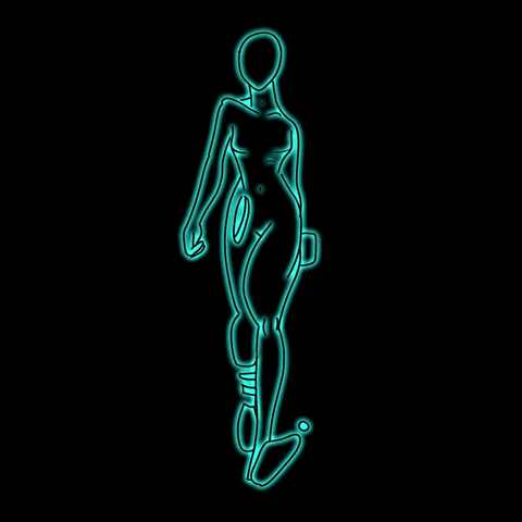 Walking Glow GIF