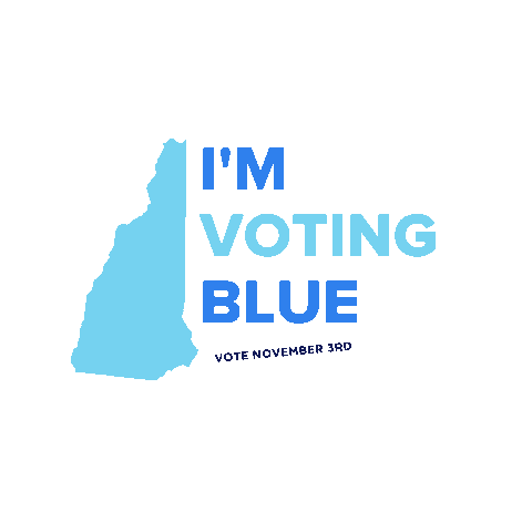 nhdemocraticparty vote election voting democrats Sticker