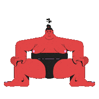 we-go_agency brave heavy powerful sumo Sticker