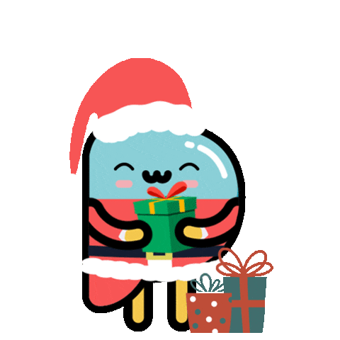 Happy Christmas Present Sticker by Partipost