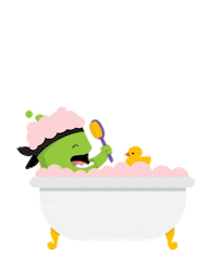 rubber duck bubbles Sticker by ClassDojo