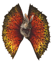 Jurassic Park Dinosaur Sticker by Oasis Arts Inc