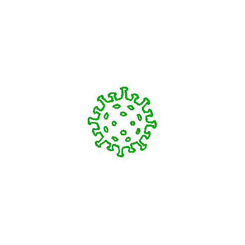 alimelloart giphyupload stop coronavirus corona Sticker