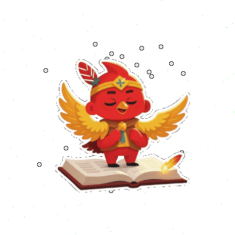 Crypto Flying Sticker by The Cardinal Virtue