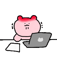 HWENii angry work mad upset Sticker