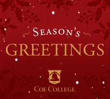 Seasons Greetings Christmas GIF by Coe College