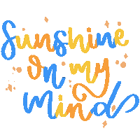 Sunshine On My Mind Summer Sticker