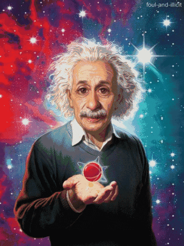 Albert Einstein Nerd GIF