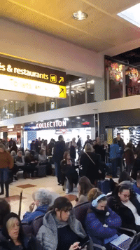 Passengers Stranded in Gatwick Airport After Storm Ciara Causes Flight Disruptions