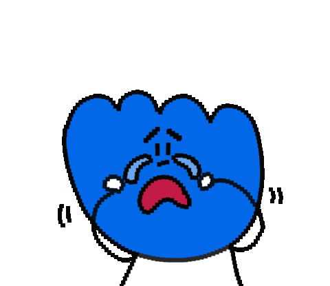 hyeyo_da_ giphyupload blue crying cry Sticker
