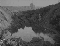 NationalWWIMuseum black and white military footage mud GIF