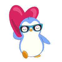 I Love You Heart Sticker by Pudgy Penguins