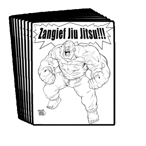 ZangiefJiuJitsu mma bjj martial arts jiu jitsu Sticker