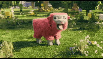 Minecraft Sheep GIF