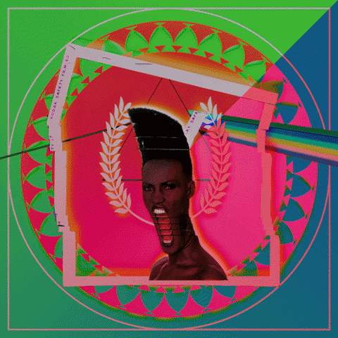 cameoart giphyupload art grace jones disco music GIF