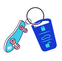 Skate Skateboard Sticker by banco BV