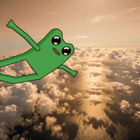 Soaring Good Vibes GIF by fwogs