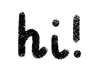 Lettering Hello Sticker by Catharina Stewart