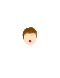 boughtredhanded face lips bangs expresion Sticker