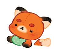 babysnacktime fox snack snack time baby fox Sticker