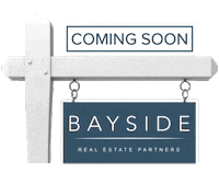 Coming Soon Real Estate Sign Sticker by Bayside Real Estate Partners