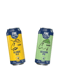 Cold Beer Cheers Sticker by Fine Company Beer