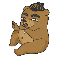 Maludbear Eat Sticker by Dinest