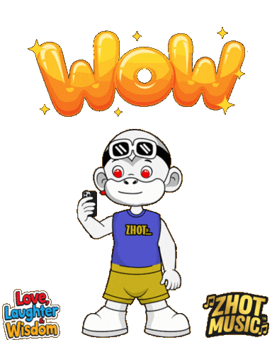 Wow Face Sticker by Zhot