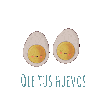Darirojas_illustration kawaii spain eggs ole Sticker