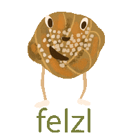 Brot Croissant Sticker by Felzl